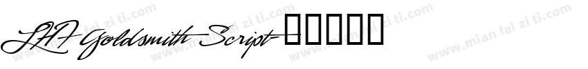 LHF Goldsmith Script字体转换